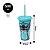 Copo Refri Stitch Disney Azul com Tampa e Canudo 500ml - Plasútil - Imagem 5