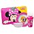 Kit Refeição Infantil Minnie Disney 4 Peças Melamina Pratos, Tigela, Copo e Lugar Americano - Tuut - Imagem 1