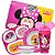 Kit Refeição Infantil Minnie Disney 5 Peças Melamina Pratos, Tigela, Copo e Lugar Americano - Tuut - Imagem 1