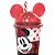 Kit Lanche Minnie Disney Copo Tampa e Canudo 500ml e Sanduicheira - Plasútil - Imagem 2