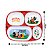 Kit Refeição Infantil Mickey Disney 4 Peças Pratos, Bandeja e Copo Com Canudo - Tuut - Imagem 3