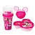 Kit Lancheira Minnie Disney Copo Shakeira 320ml e Potes Rosto Minnie Rosa - Plasútil - Imagem 1