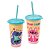 Copo Refri Stitch Disney Azul com Tampa e Canudo 500ml Sortido 1 Unidade - Plasútil - Imagem 8