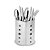 Porta Utensílios e Talheres Cozinha Inox Premium 15cm - Original Line - Imagem 2
