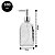 Kit Banheiro Porta Sabonete Líquido Vidro Diamante 500ml 2 Peças - Tuut - Imagem 4