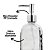 Kit Banheiro Porta Sabonete Líquido Vidro Diamante 500ml 2 Peças - Tuut - Imagem 3