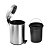 Lixeira Aço Inox Prime Com Pedal e Cesto Interno 5 Litros - Monaliza - Imagem 2