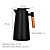 Garrafa Térmica Design Cabo Madeira Botão Abre Fácil Preta - Vivaflor Decor - Imagem 5