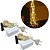 Jogo 2 Pisca Cascata 200 Lâmpadas Chuva de Ouro LED Warm Bivolt - Art Christmas - Imagem 1