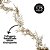 Galho Folhagem Ramificado Glitter Champanhe Natal 1,75 metros - Art Christmas - Imagem 2