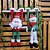 Jogo Papai Noel e Boneco de Neve Pelúcia Braços Para Pendurar 40cm - Art Christmas - Imagem 2