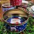 Jogo 2 Latas Metal Redonda Natal Decoradas Papai Noel Com Visor 800ml - Art Christmas - Imagem 3