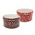 Jogo 2 Latas Metal Redonda Natal Decoradas Com Visor 800ml - Art Christmas - Imagem 1