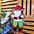Jogo Papai Noel e Boneco de Neve Pelúcia na Escada Madeira Decorado 50cm - Wincy Natal - Imagem 7
