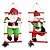 Jogo Papai Noel e Boneco de Neve Pelúcia na Escada Madeira Decorado 50cm - Wincy Natal - Imagem 1