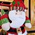 Jogo Papai Noel e Boneco de Neve Pelúcia na Escada Madeira Decorado 50cm - Wincy Natal - Imagem 2