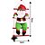 Papai Noel Pelúcia na Escada Madeira Prime Decorado 50cm - Wincy Natal - Imagem 5