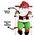 Papai Noel Pelúcia na Escada Madeira Prime Decorado 50cm - Wincy Natal - Imagem 3