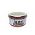 Lata Metal Redonda Natal Happy Holidays Papai Noel Com Visor 800ml - Art Christmas - Imagem 1