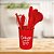 Kit Utensílios Silicone Vermelho Cabo Madeira Prime 6 Peças Com Pote Escorredor - Quality House - Imagem 4