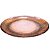 Prato Centro de Mesa Vidro Rosê Martelado Degradê Luxo 30cm - Home Decor - Imagem 1