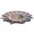 Centro de Mesa Vidro Flor Prata Furta Cor Luxo 33cm - Home Decor - Imagem 1
