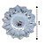 Centro de Mesa Vidro Flor Prata Furta Cor Luxo 33cm - Home Decor - Imagem 4