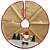 Saia para Árvore de Natal Decorada Rústica Bege Papai Noel 60cm - Master Christmas - Imagem 3