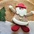 Saia para Árvore de Natal Decorada Rústica Bege Papai Noel 60cm - Master Christmas - Imagem 5