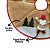 Saia para Árvore de Natal Decorada Rústica Bege Papai Noel 60cm - Master Christmas - Imagem 2