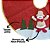 Saia para Árvore de Natal Decorada Linho Juta Vinho Boneco de Neve 60cm - Master Christmas - Imagem 2