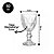 Conjunto 6 Taças de Licor Vidro Fio de Ouro Diamond 65ml - Lyor - Imagem 3
