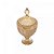 Potiche de Cristal com Pé Bico de Jaca Perseu Âmbar 15cm x 28cm - Lyor - Imagem 3