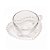 Xícara de Chá de Cristal com Pires Coração 170ml - Lyor - Imagem 1