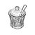 Açucareiro Cristal com Tampa e Colher Radial 210ml - Lyor - Imagem 4