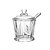 Açucareiro Cristal com Tampa e Colher Radial 210ml - Lyor - Imagem 2