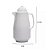 Garrafa Térmica Vintage Branca Mini 400ml - Lyor - Imagem 4