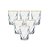Jogo 6 Copos Diamond 270ml e Jarra Transparente Borda Dourada 1 Litro -Vivaflor Dercor - Imagem 9