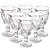 Jogo 6 Taças Diamond 340ml e Jarra Transparente Borda Dourada 1 Litro -Vivaflor Dercor - Imagem 3