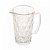 Jogo 6 Taças Diamond 340ml e Jarra Transparente Borda Dourada 1 Litro -Vivaflor Dercor - Imagem 8