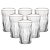 Jogo 6 Copos Alto de Cristal com Fio de Ouro Deli Diamante 280ml - Lyor - Imagem 1