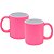 Kit 2 Canecas Porcelana Luminus Rosa Fluorescente 350ml - Lyor - Imagem 1