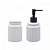 Conjunto 2 Peças para Banheiro de Cerâmica Stripes Branco - Lyor - Imagem 2