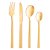 Faqueiro 16 Peças Aço Inox Athenas Dourado Gold Prime - Lyor - Imagem 4