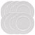 Jogo 6 Pratos Raso de Porcelana New Bone Pearl Branco 27cm - Lyor - Imagem 1