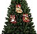 Kit 3 Botinhas Natal Papai Noel Pelúcia Xadrez com Guizo 25cm - Master Christmas - Imagem 7