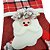 Kit 3 Botinhas Natal Papai Noel Pelúcia Xadrez com Guizo 25cm - Master Christmas - Imagem 3