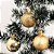 Super Kit 60 Bolas de Natal Glitter, Lisa e Fosca Dourada 4cm - Master Christmas - Imagem 2