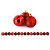 Kit 15 Bolas De Natal Glitter, Lisa e Fosca Vermelha 4cm - Master Christmas - Imagem 1