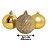 Kit 18 Bolas De Natal 8cm Mista Gliter, Fosco e Brilho Dourado - Master Christmas - Imagem 4